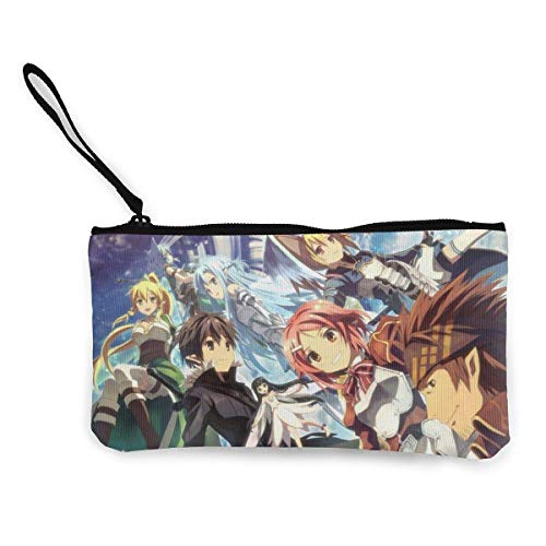Preisvergleich Produktbild Japanische Anime Style Leinwand Münzgeldbörse Reißverschluss Tasche Kosmetik Make-up Taschen Handytasche mit Griff Multifunktion Reise Kosmetik Tasche Brieftasche Taschen Brieftaschen Geldbörsen