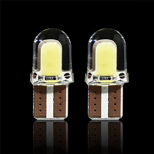 10 szt. LED T10 W5W COB SMD CANBUS krzemionkowa jasna biała żarówka licencyjna