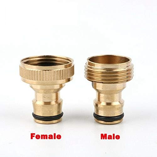 SUPERTOOL Metal Hose Adapter Kitchen Tap Adapter Garden Tap Connector Fittings Golden Male 1/2" for Hose Pipe Copper Tube(1Pcs) - Image 3
