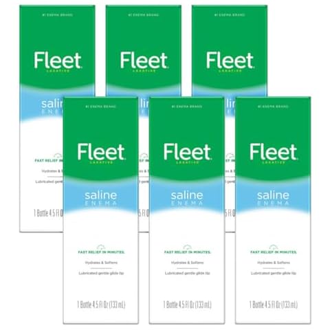Fleet Enema Saline Ready to Use - 4.5 oz (6 Pack) Cover