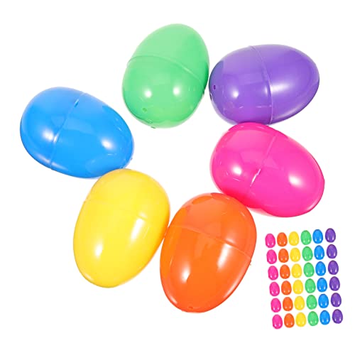 BESPORTBLE 50 Piezas Huevos de Pascua Rellenables de Plástico Decoración de Fiesta para Pascua Cajas