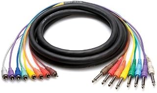 HOSA CPR-807 RCA, 1/4 Inch Phone, 7m (23.1 ft.) x 8 Multi-track Snake Cables