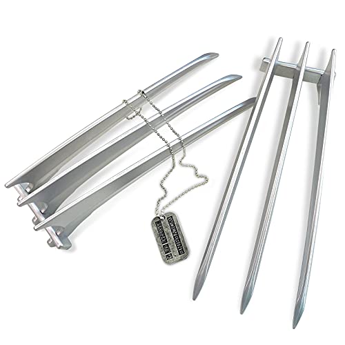 Wolverine Claws Adult Wolverine Claws Real Wolverine Claws for Adults Plastic Wolverine Claws for Kids Wolverine Claws Realistic Silver