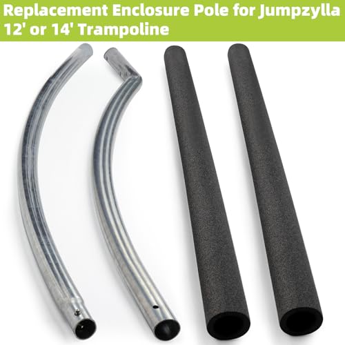 Image of Trampoline Poles Replacement for Skywalker Or Jumpzylla,Galvanized Trampoline Enclosure Pole for Skywalker or Jumpzylla,Replace Parts#4201 4202 4135 OR for Jumpzylla 8ft 10ft&12ft 14ft