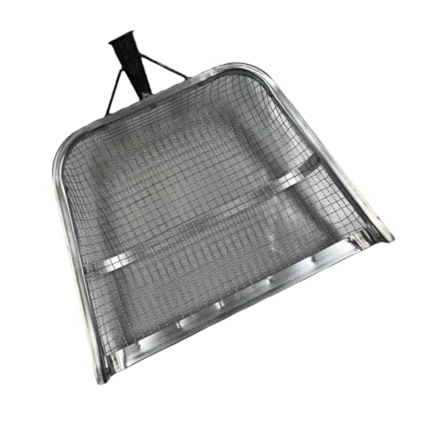 Ｂｅｓｇａ Peneira agrícola de metal de malha 14,5 x 17,3 polegadas portátil para peneirar areia, pedras,