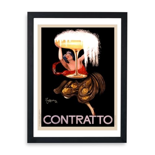 Affiche d'art Champagne Contratto encadrée prestige Spiffing Prints
