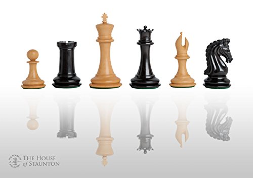 The House of Staunton - The Forever Collection - Imperial Collector Luxury Chess Set - Pieces Only - 4.4" King - Genuine Ebony
