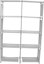 Zerodeko Sapateira De Metal Prateleiras Para Livros Estante De Metal Prateleira De Armazenamento DIY Estante Estante De Revista Estante Simples Moldura Estante Cinza Estudante Minimalista