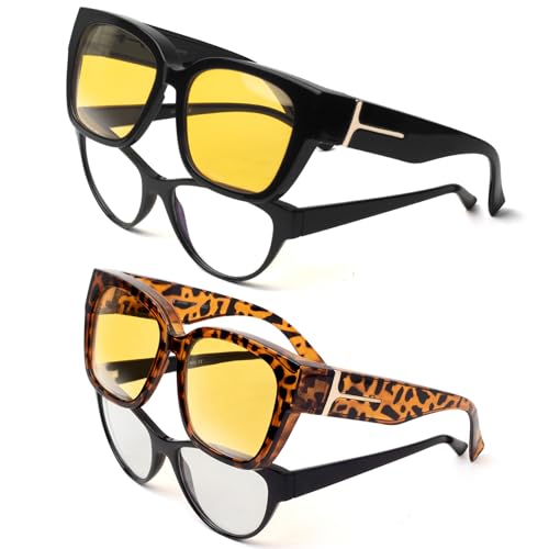 Face Shadow Polarized Sunglasses Fit Over Glasses for Women UV400 Lens