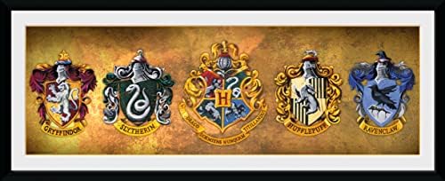 GB eye Harry Potter Houses 30 x 75cm Framed Collector Print