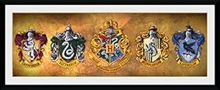 GB eye Harry Potter Houses 30 x 75cm Framed Collector Print