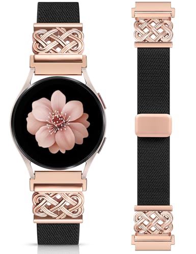 Minyee ���C�X�g���b�`�o���h Samsung Galaxy Watch 7/6/5/4/FE/Active 2 40mm 44mm/Watch 6 Classic 43mm 47mm/5 Pro 45mm�ɑΉ� ���f�B�[�X �P���g�m�b�g �\�t�g�L�k��