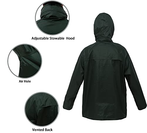 Rain Suits for Men Women Lightweight Rain Gear, Waterproof Rain Jacket with Pants3