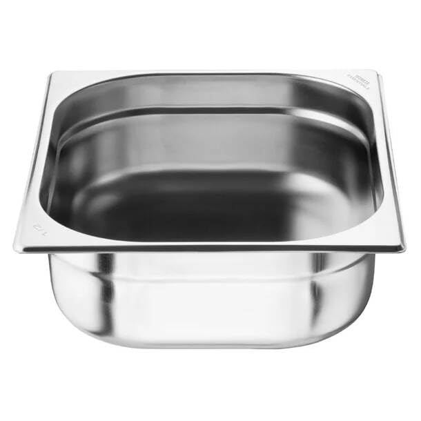Nisbets Essentials Gastronorm - Vassoio da 1/2 in acciaio INOX, 100 mm