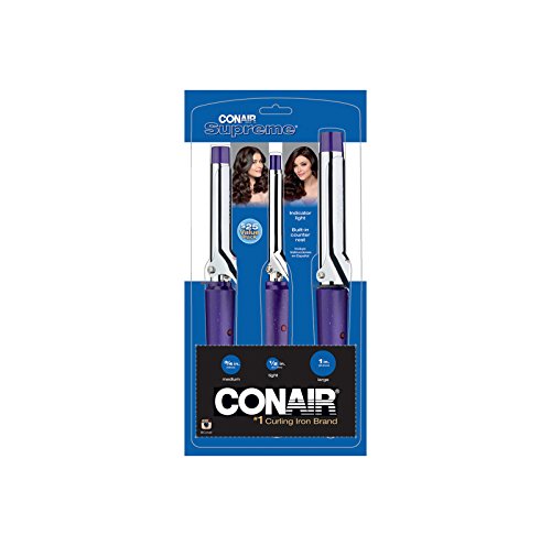 Conair Supreme Curling Iron Combo Pack, 1/2", 3/4", & 1", Set Of 3 #TOP1