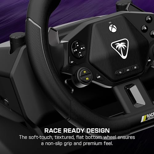 Turtle Beach Racer Système de volant de course sans fil sous licence officielle pour Xbox w/connexion sans fil fiable et jusqu'à 30 h d'autonomie pour Series X et S, Xbox One et PC