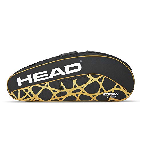 Image of HEAD Igniton Pro 3R Badminton Kitbag Black&Gold