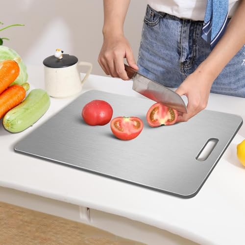Planche à découper double face pour cuisine et préparation de repas