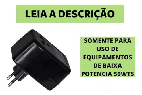 Conversor De Voltagem 110-220 ou 220-110 Mini Transformador 50w Flex Chaveado
