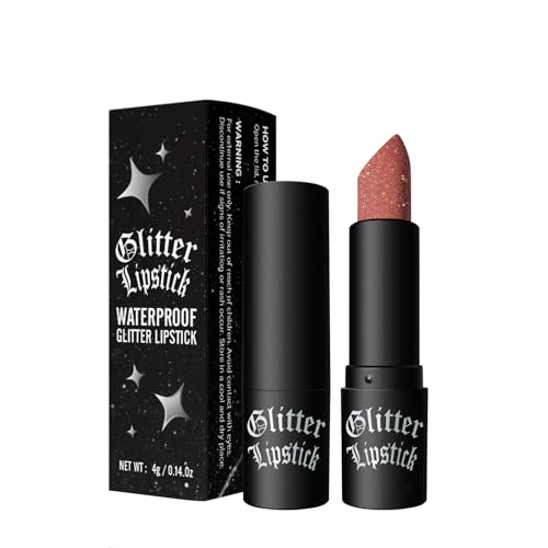Vawolecy Rossetto Glitterato, Lucidalabbra Scintillante Lucidalabbra Finitura metallica opaca impermeabile