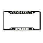 Elite Fan Shop Vanderbilt Commodores License Plate Frame Black