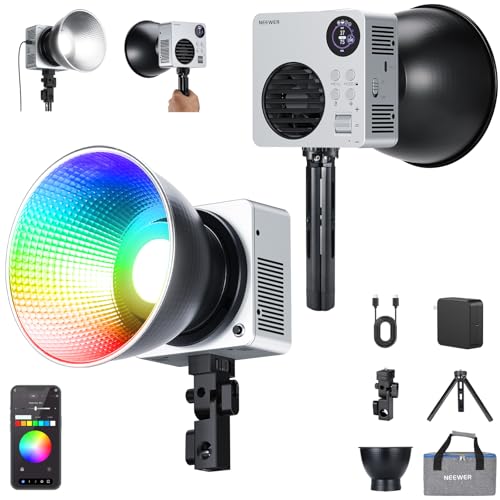 Amazon | NEEWER HB80C RGBWW LEDビデオライト 80W 撮影用ライト 72Wh