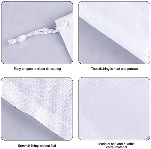 DoGeek 50 Pcs Velvet Drawstring Bags, Well-stitched Jewellery Pouches for Wedding favor Party Gift Packaging - (5x7cm, Multicolor)