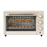 Elektrobackofen Mini-Backofen 22L 1000W Mini Ofen Mit Grill & Timer,Backofen Einbaubackofen autark Grill, Elektro-Backofen Pizzafunktion, Ideal Für Pizza, Hähnchen, Brot Und Kekse