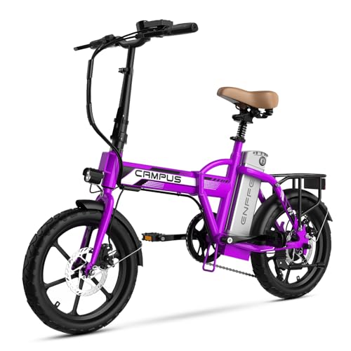 Campus 2.0 Electric Bike | Super Light Teen and Adult Folding Bikes - Weighs Only 49lbs | 40 Mile Range | 20MPH Top Speed - Class 1 and 2 Ebike | 7-Speed All Terrain Ebike UL 2849 Certified