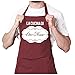 LaMAGLIERIA Grembiule personalizzato uomo o donna tuo nome La Cucina Di, Bordeaux
