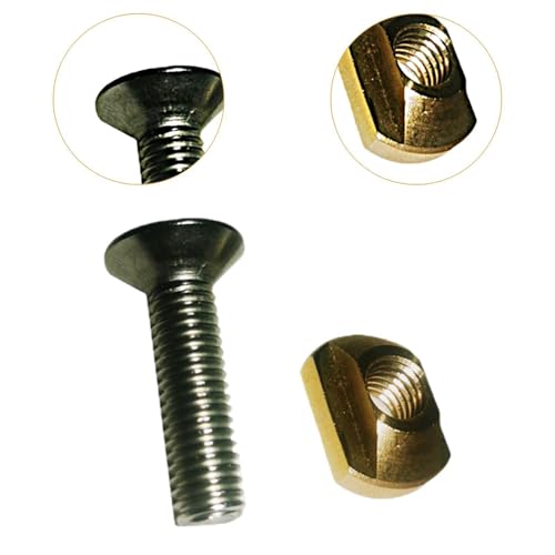 Milageto M8 Hydrofoil T Nut and Screw Accessories Parts Portable Brass Mounting Hardware Kit Supplies for Water Sports Hydrofoil Track - Thumbnail 5