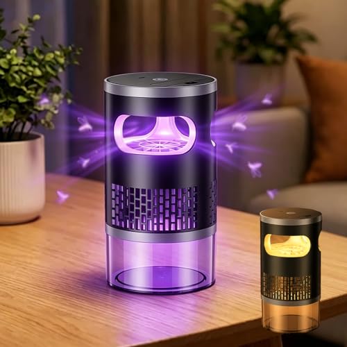 Ultra-Quiet UV Suction Mosquito Trap - USB Chemical-Free Multifunctional Night Light with Fan Suction & Night Light for Home Bedroom Kitchen and Office
