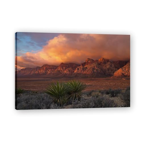 Tableau moderne canyon nature impression de haute qualite sur toile murale encadree 30x45cm