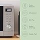 Panasonic NN-GD39QSEPG Grill-Mikrowelle mit Steam+ Topf, 29 l, 1000 W, automatisches Auftauen, Kombinationsgaren, Timer, Silber & Edelstahl