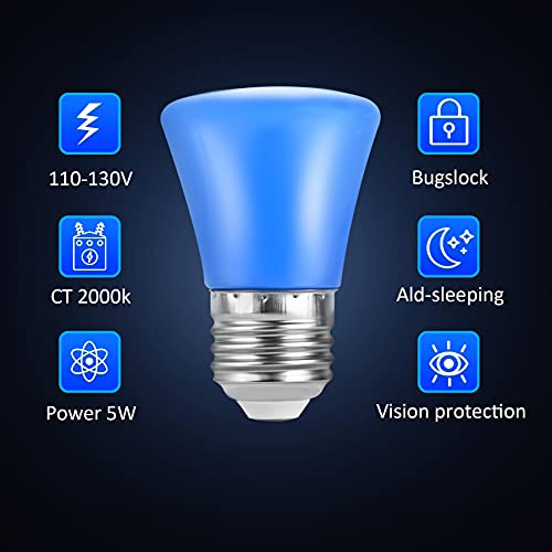Kqhben Pack-25 2W Led Colored Light Bulb S14 Colored Led String Light Bulbs For Wedding Halloween Christmas Party Bar Mood Ambiance Decor #TOP5