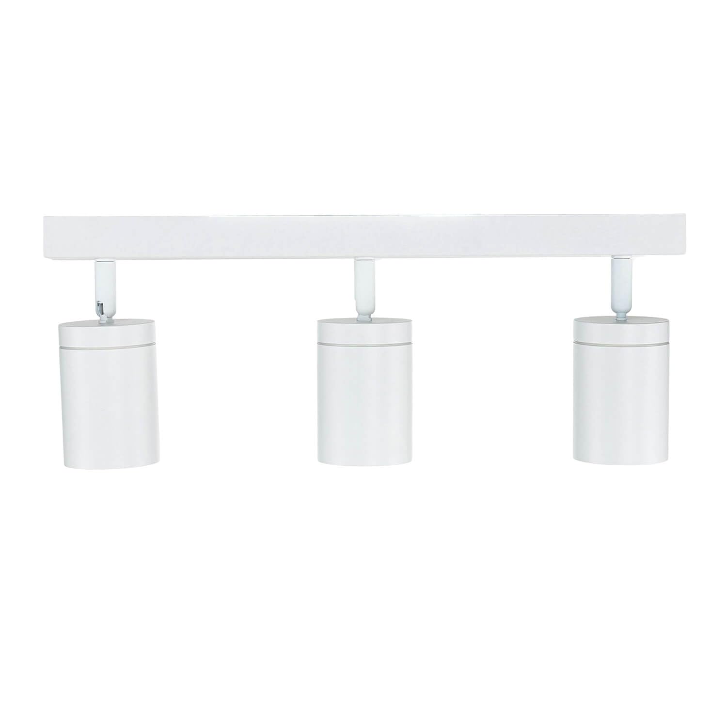 Licht-Erlebnisse Deckenspot IP44 Weiß B: 39 cm klein 3-flammig GU10 verstellbar kleiner Deckenstrahler Wohnzimmer Deckenleuchte Küche Badezimmer