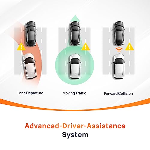 70Mai True 4K Dash Cam A800S With Sony Imx415, Front And Rear, Built In Gps, Super Night Vision, 3'' Ips Lcd, Parking Mode, Adas, Loop Recording, Ios/Android App Control #TOP6