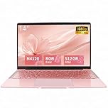 LONGEVINCE 14 Inch Laptop, Celeron N4120(up to 2.6GHz), 8GB DDR4, Thin&Portable Narrow frame Laptop,USB 3.0 x 2,Webcam, Bluetooth, Wi-Fi (Rose Gold/512G SSD)