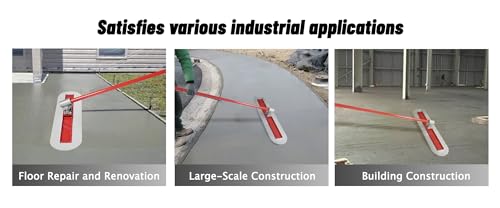 Bull Float Concrete Bull Float Tool Kit 48"x12" Fresno Round End Stainless Steel Board Kit Tool Cement Trowel Tools Float Bracket Concrete Tools Finishing With 57" Aluminum Alloy Handle x4 VOYAR - Image 7