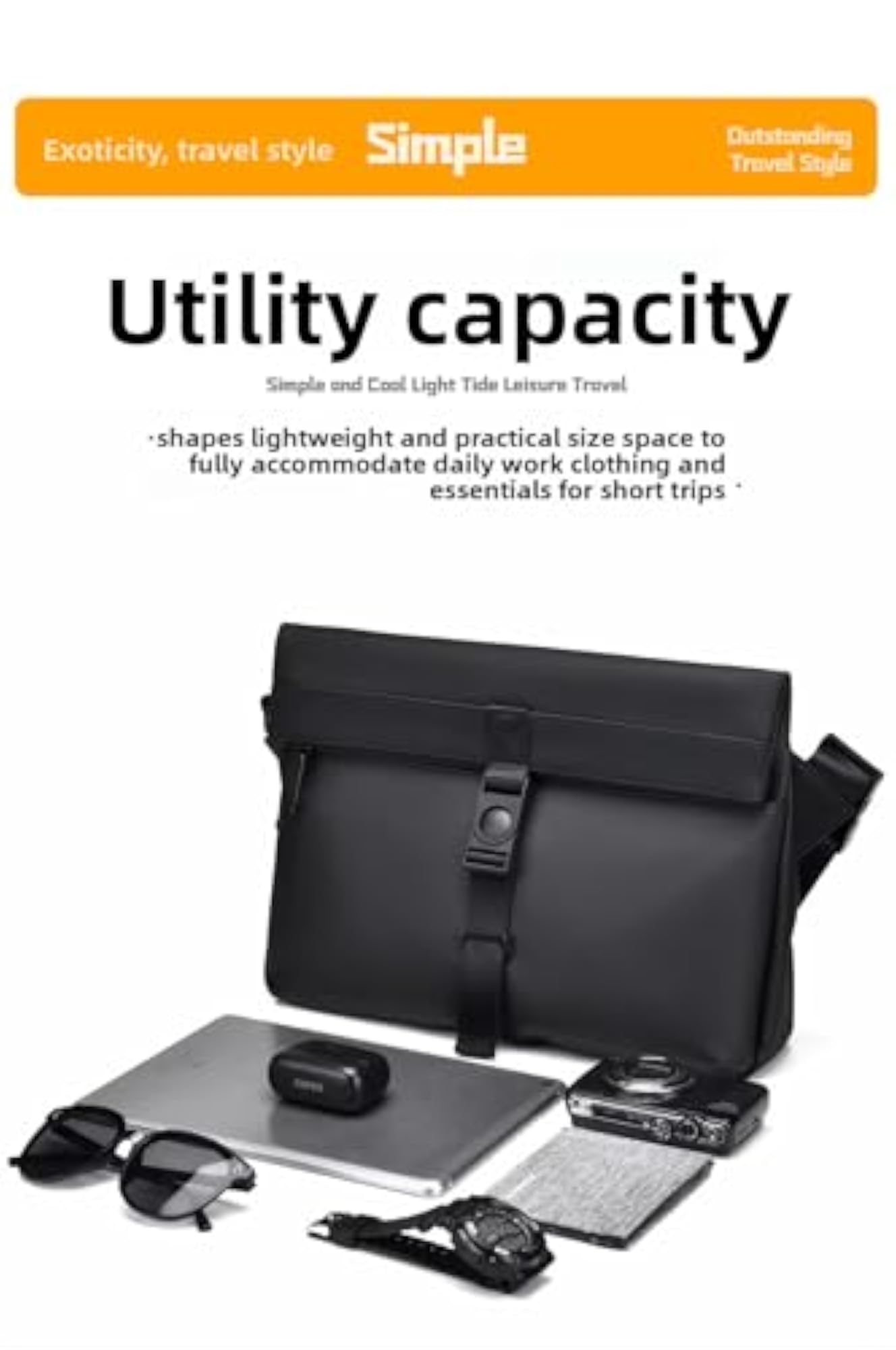 UrbanShield Messenger Pro Sling Bag, Waterproof Anti-Theft