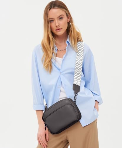 GASSDA Umhängetasche Damen Kleine Handtasche Damen PU Leder Crossbody Bag Moderne Taschen mit Abnehmbarem Schultergurt