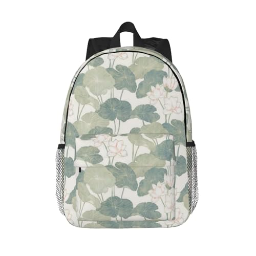 Sac à dos de voyage pour l'université avec motif lys noirs mixte