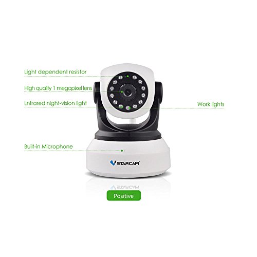 Vstarcam C24S 1080P IR10m Caméra de surveillance IP Pan/Tilt