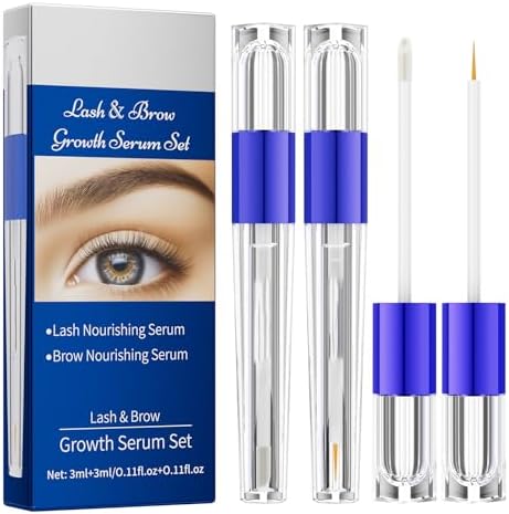 3ml Crecimiento Pestañas + 3 ml Sérum Cejas, Tratamiento Fortalec...