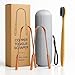 Copperholic Tongue Scraper Set(2 Pack)–Pure Copper Cleaner Kit with Bamboo Toothbrush with Charcoal Bristles &Travel Case–Daily Oral Hygiene Tool for Men&Women,Reduce Bad Breath,Tongue Scrubber