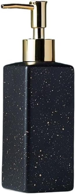 Kitchen Soap Dispenser Multifunctional Ceramic Soap Dispenser Press Dispensing Bottle Lotion Bottle Shampoo Shower Gel Bottle Suitable for Bathroom Bathroom Soap Dispenser(A)