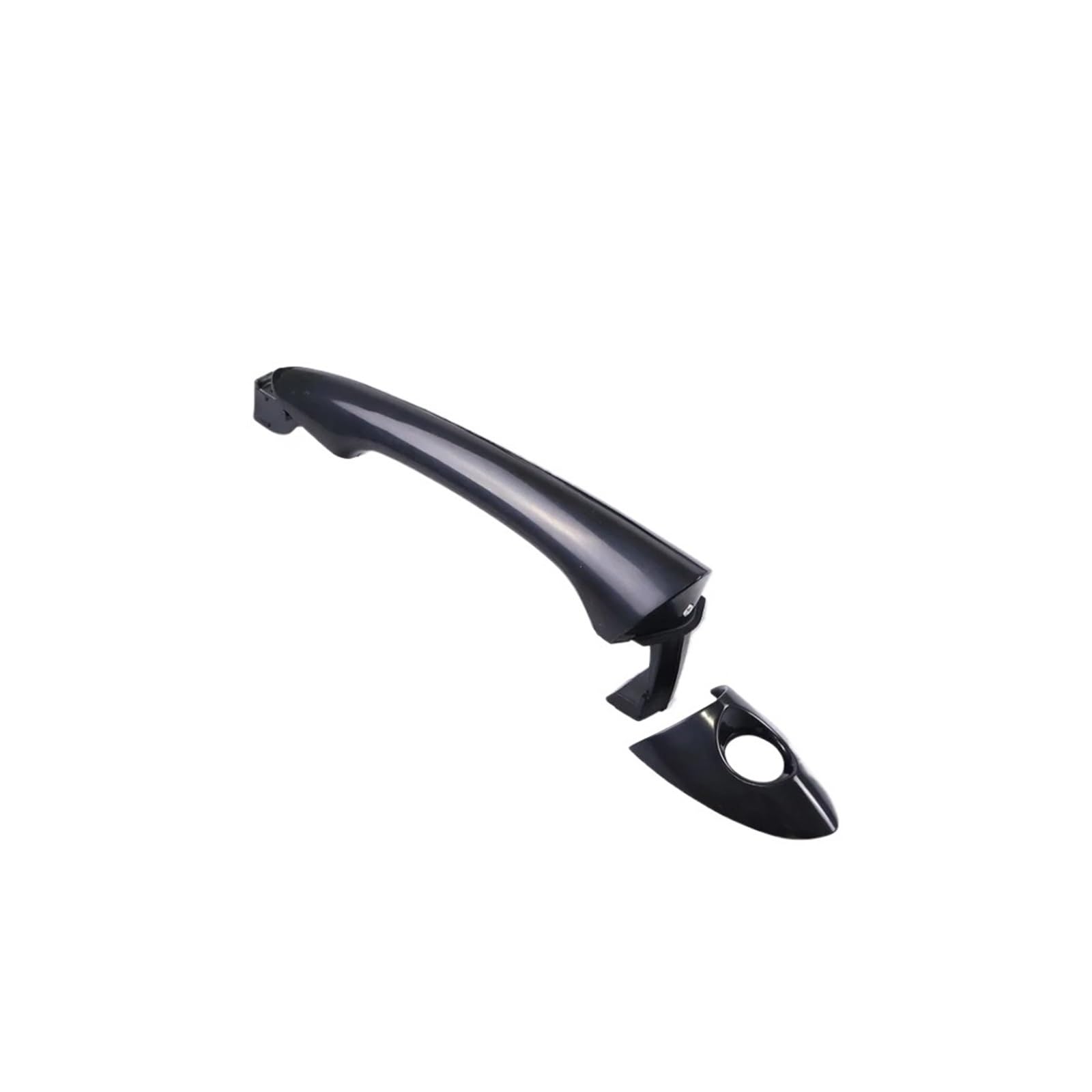 Shlpzhgmc Front Has Hole Outer Door Handle Black Compatible With 2011-2014 Hyundai Sonata I45 Exterior Handle 82651-3S000 82652-3S000(Front Has Hole)