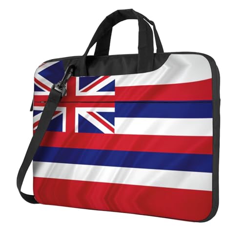 Sac ordinateur drapeau Hawaï avec bandoulière et imprimé américain