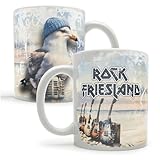 Jugendliches Design Rock Friesland - Rock Edition – Keramiktasse, Kaffeepott  Schöne Kaffeetasse, lustige Tasse mit Spruch für Erwachsene und Jugendliche