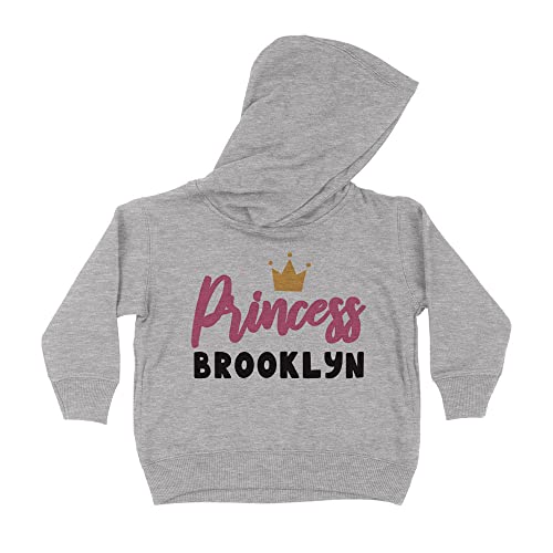 Princess Brooklyn Kids Hoodie Sweatshirt Toddler 2T Heather Grey
